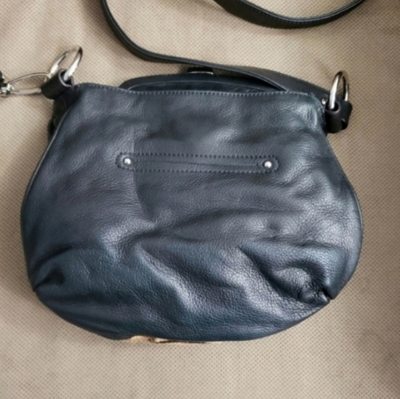 B. Makowsky Tiger print cow hide leather drawstring crossbody - Picture 5 of 15